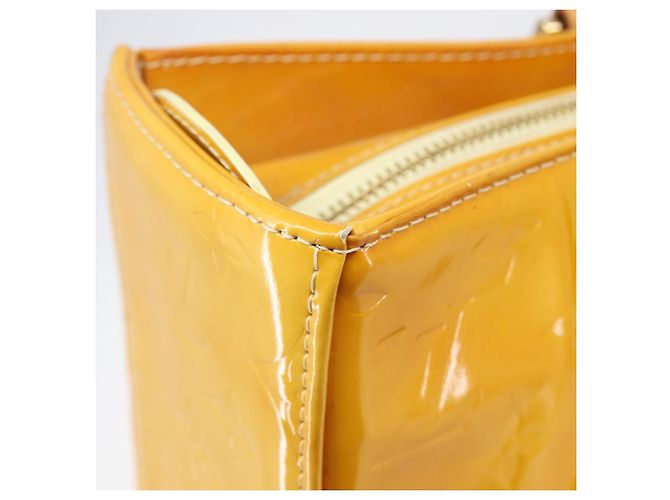 LOUIS VUITTON Monogram Vernis Columbus Tote Bag Lime Yellow M91047 Auth gh2358 Golden - Ansicht 9