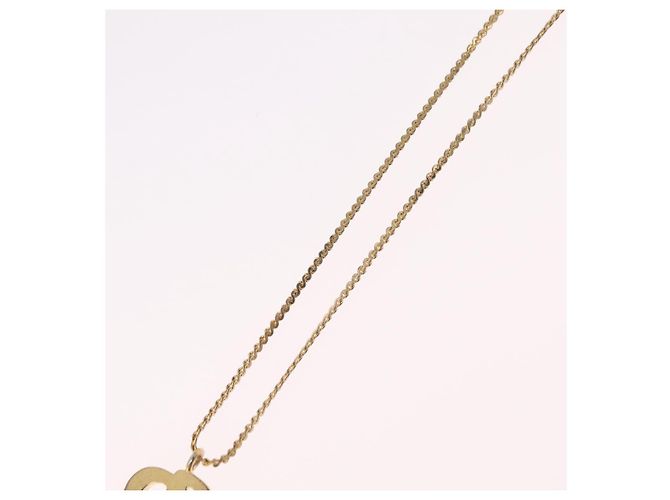 Collana Christian Dior Strass Metallo Tono Oro Auth ka6383 - vista 10