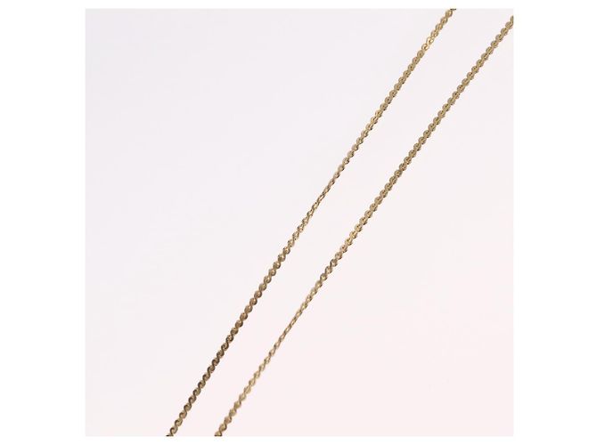 Collana Christian Dior Strass Metallo Tono Oro Auth ka6383 - vista 11