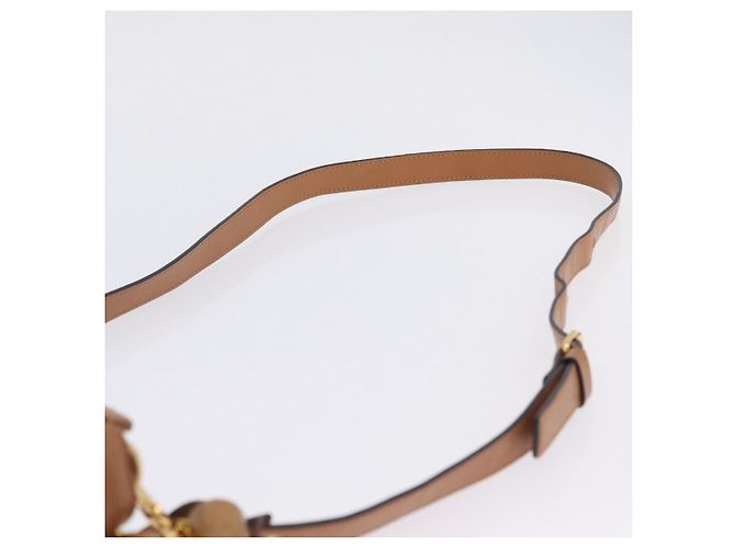 Chloé Borsa a tracolla Chloe Eden in pelle beige e oro autentica ki6840 D'oro - vista 14