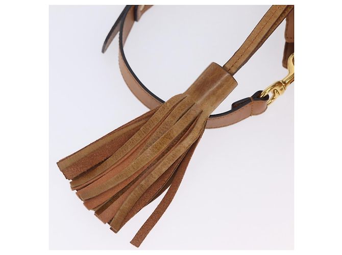 Chloé Borsa a tracolla Chloe Eden in pelle beige e oro autentica ki6840 D'oro - vista 22