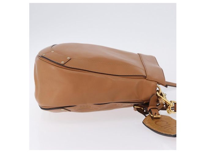 Chloé Borsa a tracolla Chloe Eden in pelle beige e oro autentica ki6840 D'oro - vista 3
