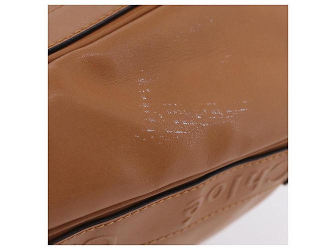 Chloé Borsa a tracolla Chloe Eden in pelle beige e oro autentica ki6840 D'oro - vista 5