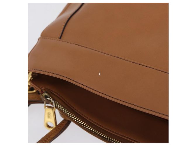 Chloé Borsa a tracolla Chloe Eden in pelle beige e oro autentica ki6840 D'oro - vista 8