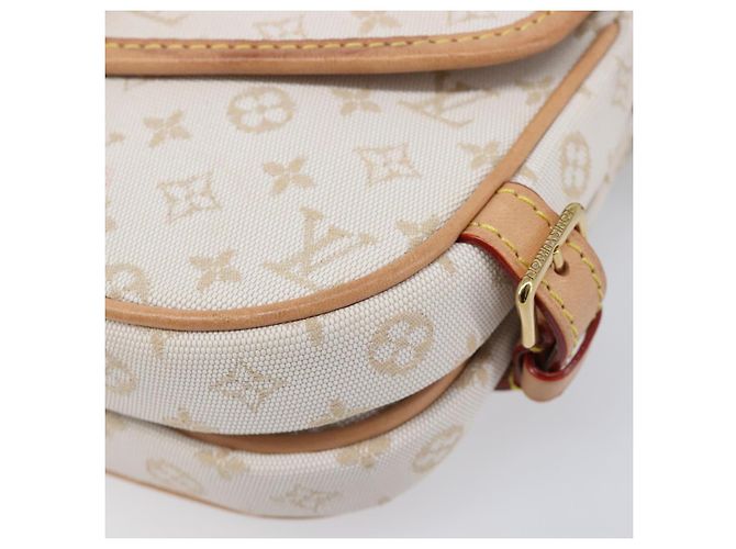 LOUIS VUITTON Monogram Mini Lin Saumur BB Tasche White M12327 LV Auth 203218V Weiß - Ansicht 20