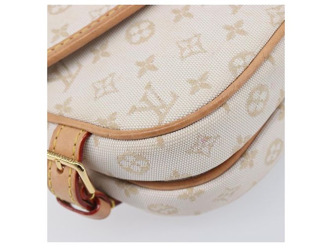 LOUIS VUITTON Monogram Mini Lin Saumur BB Tasche White M12327 LV Auth 203218V Weiß - Ansicht 21