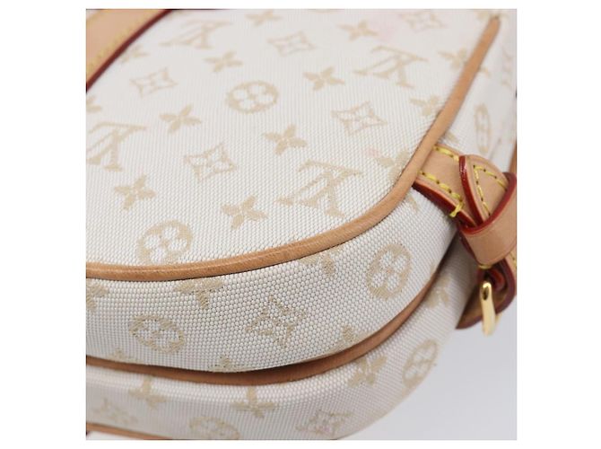 LOUIS VUITTON Monogram Mini Lin Saumur BB Tasche White M12327 LV Auth 203218V Weiß - Ansicht 22