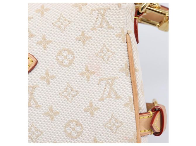 LOUIS VUITTON Monogram Mini Lin Saumur BB Tasche White M12327 LV Auth 203218V Weiß - Ansicht 24