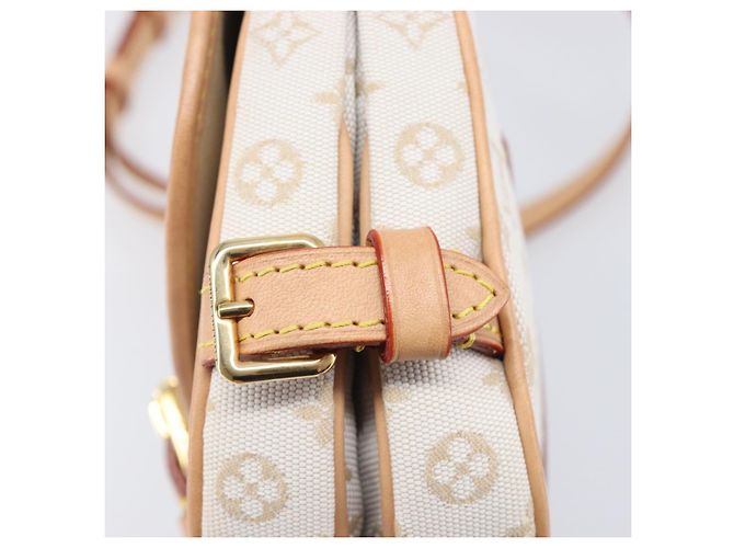 LOUIS VUITTON Monogram Mini Lin Saumur BB Tasche White M12327 LV Auth 203218V Weiß - Ansicht 25
