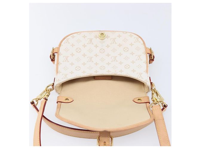 LOUIS VUITTON Monogram Mini Lin Saumur BB Tasche White M12327 LV Auth 203218V Weiß - Ansicht 28