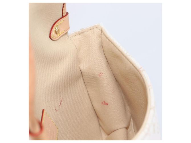 LOUIS VUITTON Monogram Mini Lin Saumur BB Tasche White M12327 LV Auth 203218V Weiß - Ansicht 31