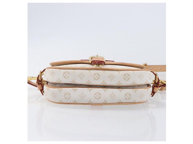 LOUIS VUITTON Monogram Mini Lin Saumur BB Tasche White M12327 LV Auth 203218V Weiß - Ansicht 5