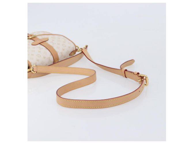 LOUIS VUITTON Monogram Mini Lin Saumur BB Tasche White M12327 LV Auth 203218V Weiß - Ansicht 7