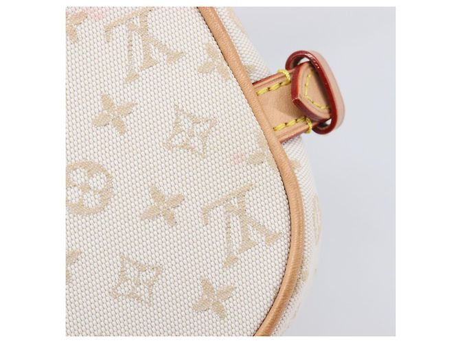 LOUIS VUITTON Monogram Mini Lin Saumur BB Tasche White M12327 LV Auth 203218V Weiß - Ansicht 8