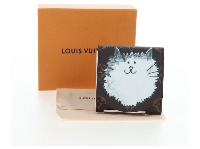 LOUIS VUITTON Catgram Grace Scoddington Notepad Pouch GI1392 LV Auth gh2365SAM Monogramma - vista 12