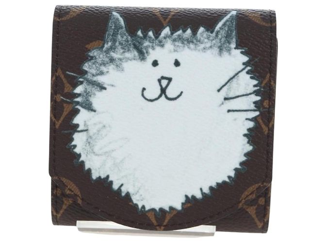 LOUIS VUITTON Catgram Grace Scoddington Notepad Pouch GI1392 LV Auth gh2365SAM Monogramma - vista 13