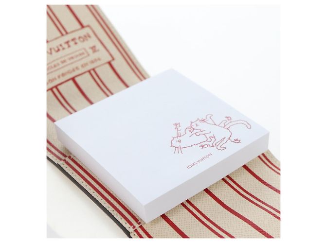 LOUIS VUITTON Catgram Grace Scoddington Notepad Pouch GI1392 LV Auth gh2365SAM Monogramma - vista 23