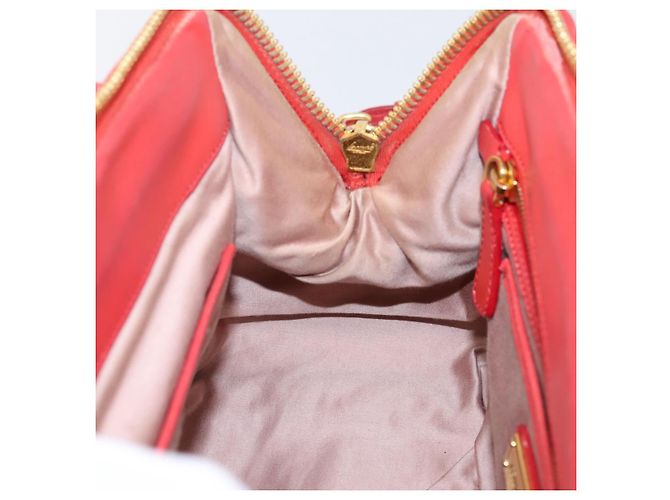 Borsa Miu Miu Matelassé in pelle 2way Rossa Oro Auth bs37398 Rosso D'oro - vista 26
