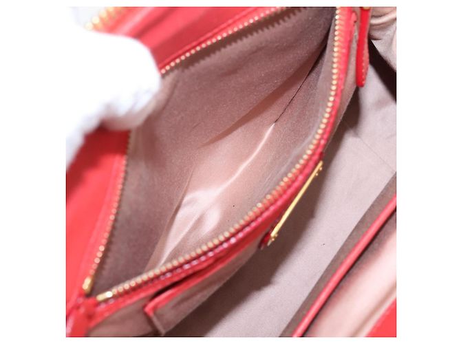 Borsa Miu Miu Matelassé in pelle 2way Rossa Oro Auth bs37398 Rosso D'oro - vista 28
