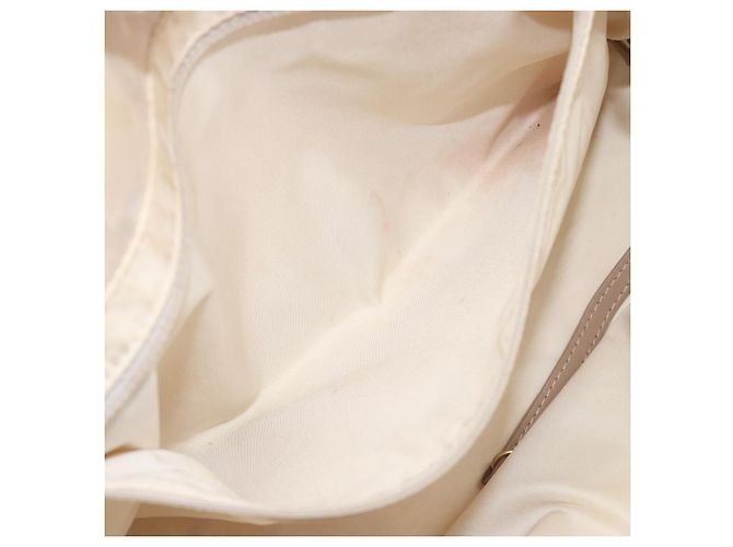 Borsa Tote CHANEL New Travel Line Canvas Beige CC Tono Oro Auth gh2368 - vista 25