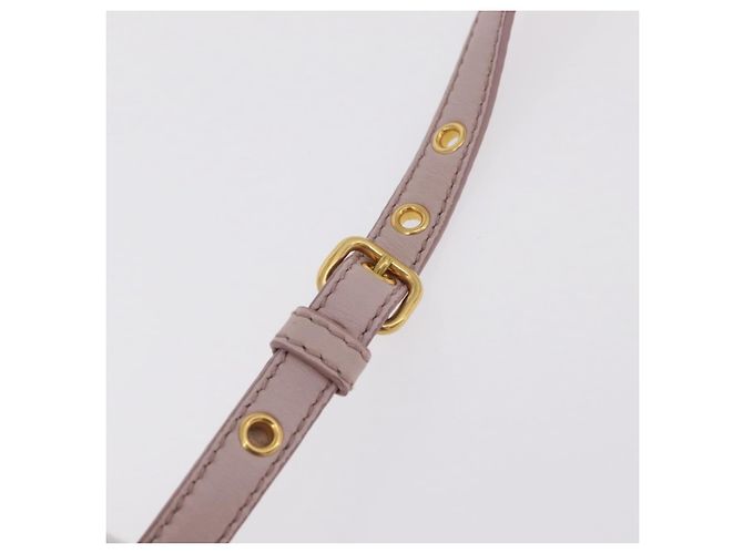 Borsa a mano Miu Miu Matelassé in pelle 2way Grigio Oro Auth 206108V Marrone D'oro - vista 10