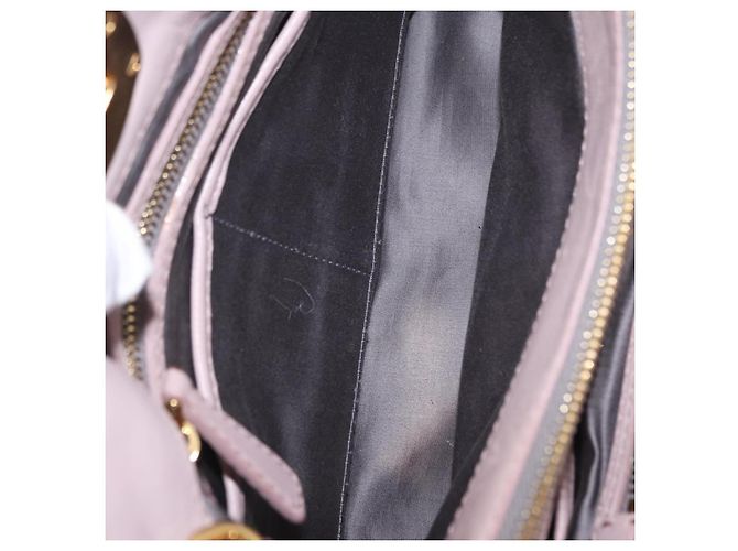 Borsa a mano Miu Miu Matelassé in pelle 2way Grigio Oro Auth 206108V Marrone D'oro - vista 11