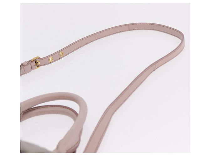 Borsa a mano Miu Miu Matelassé in pelle 2way Grigio Oro Auth 206108V Marrone D'oro - vista 15