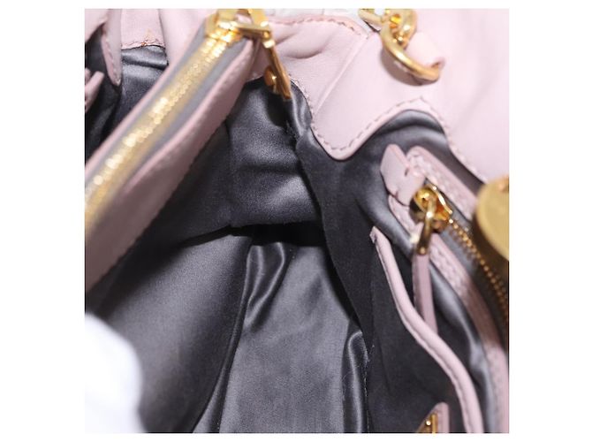 Borsa a mano Miu Miu Matelassé in pelle 2way Grigio Oro Auth 206108V Marrone D'oro - vista 25