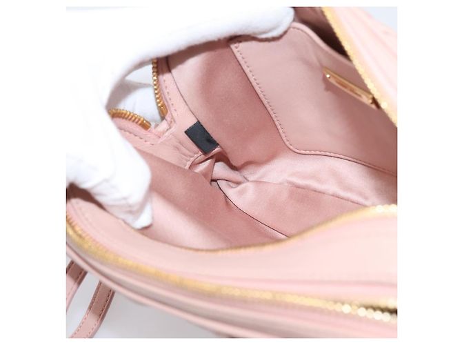 Borsa a tracolla Miu Miu Matelassé in pelle Rosa Oro Auth ar14289M D'oro - vista 21
