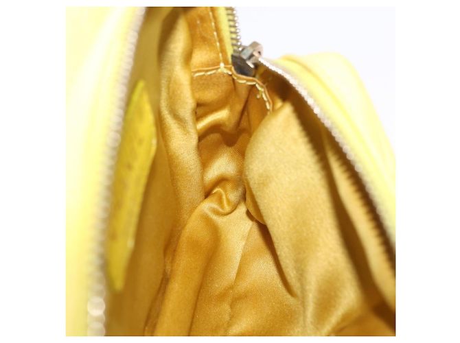 Borsa a tracolla CHANEL Matelasse con catena in pelle d'agnello Giallo Oro CC Auth ka6413M D'oro - vista 29