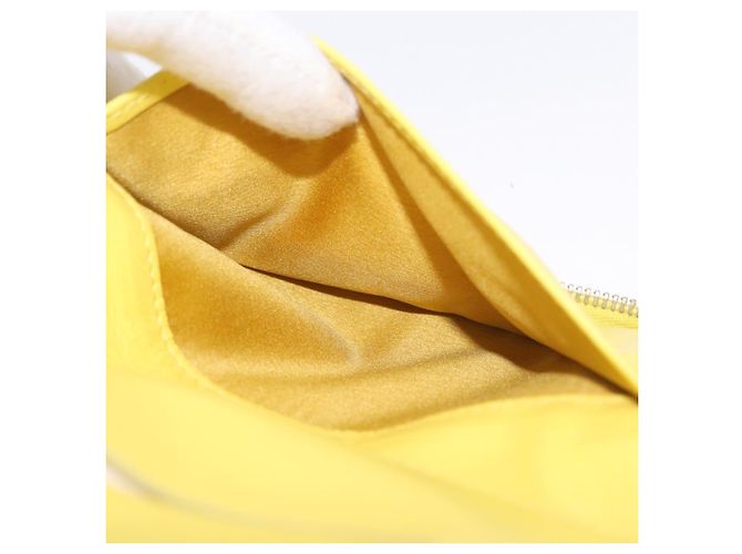 Borsa a tracolla CHANEL Matelasse con catena in pelle d'agnello Giallo Oro CC Auth ka6413M D'oro - vista 33