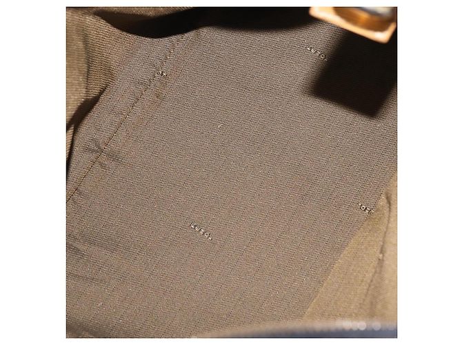 Bolsa de Mão Vanity FENDI Zucca Canvas Preta Castanha Auth 206127V Marrom Preto - vista 10