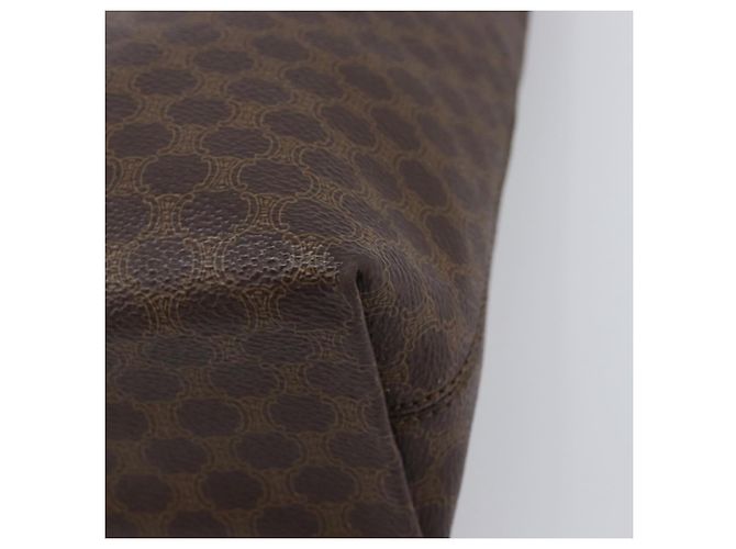 Céline Bolso de mano CELINE Macadam Canvas PVC Leather Brown Gold Auth ep16155 Castaño Dorado - vista 15
