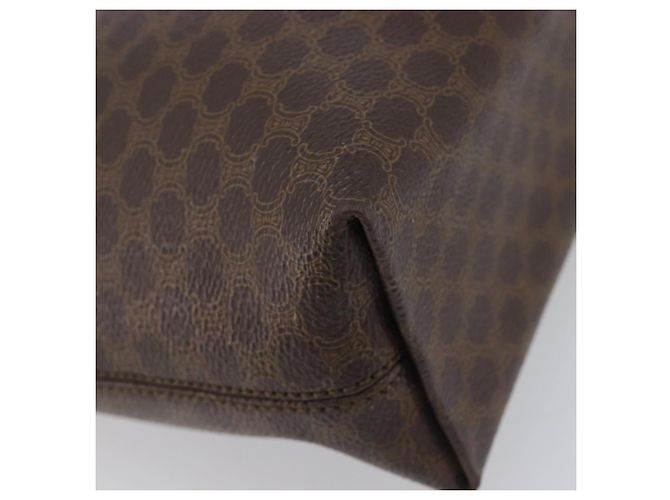 Céline Bolso de mano CELINE Macadam Canvas PVC Leather Brown Gold Auth ep16155 Castaño Dorado - vista 18