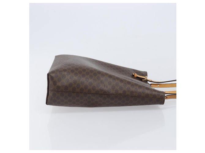 Céline Bolso de mano CELINE Macadam Canvas PVC Leather Brown Gold Auth ep16155 Castaño Dorado - vista 3