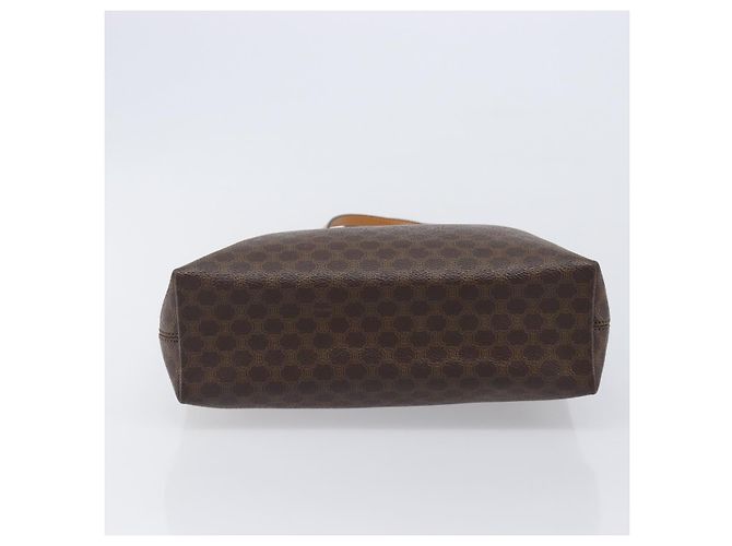 Céline Bolso de mano CELINE Macadam Canvas PVC Leather Brown Gold Auth ep16155 Castaño Dorado - vista 5