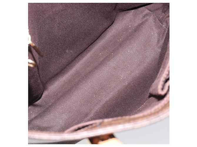 Céline Bolso de mano CELINE Macadam Canvas PVC Leather Brown Gold Auth ep16155 Castaño Dorado - vista 9