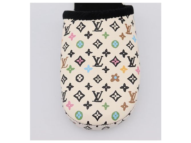 LOUIS VUITTON Monogram Craggy LV Palace Line Mules pumps White LV Auth 204940M Bianco Monogramma - vista 10