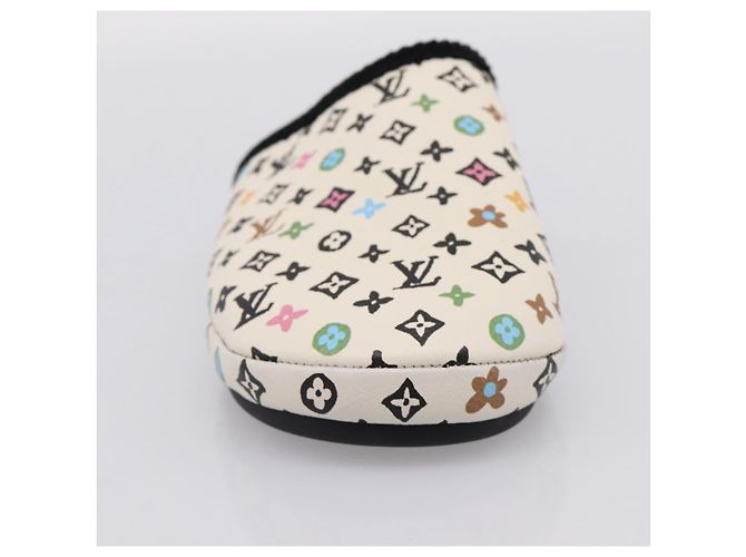 LOUIS VUITTON Monogram Craggy LV Palace Line Mules pumps White LV Auth 204940M Bianco Monogramma - vista 16