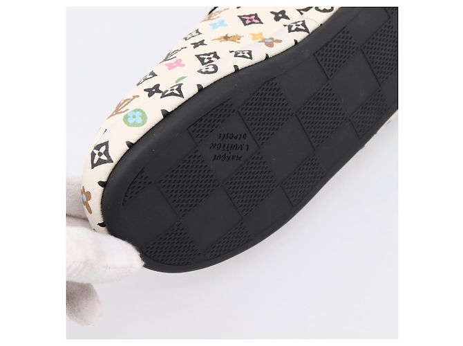 LOUIS VUITTON Monogram Craggy LV Palace Line Mules pumps White LV Auth 204940M Bianco Monogramma - vista 19