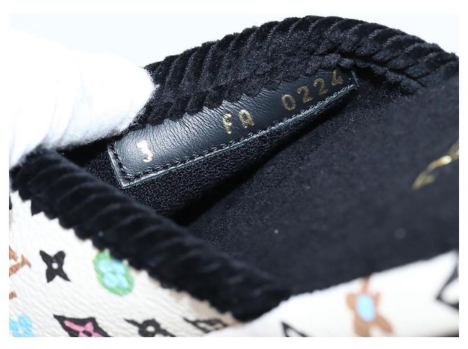 LOUIS VUITTON Monogram Craggy LV Palace Line Mules pumps White LV Auth 204940M Bianco Monogramma - vista 23