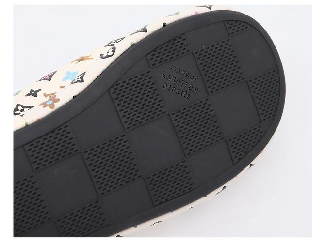 LOUIS VUITTON Monogram Craggy LV Palace Line Mules pumps White LV Auth 204940M Bianco Monogramma - vista 8