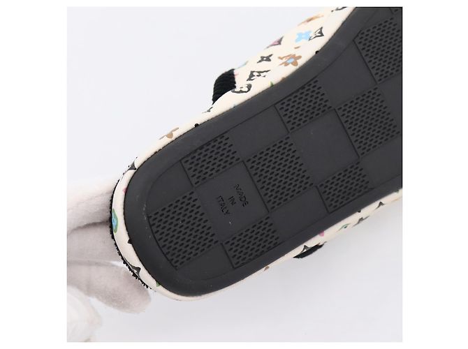 LOUIS VUITTON Monogram Craggy LV Palace Line Mules pumps White LV Auth 204940M Bianco Monogramma - vista 9