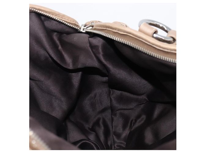 Miu Miu Handtasche Leder Braun Silber Auth bs37122A - Ansicht 20