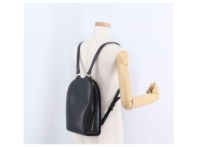 Mochila LOUIS VUITTON Epi Mabillon Black M52232 LV Auth 204031A Preto - vista 27