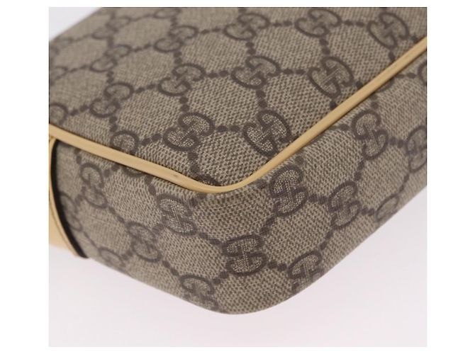 Borsa a tracolla GUCCI GG Supreme PVC Beige Gold 201447 Auth ep16201 D'oro - vista 18