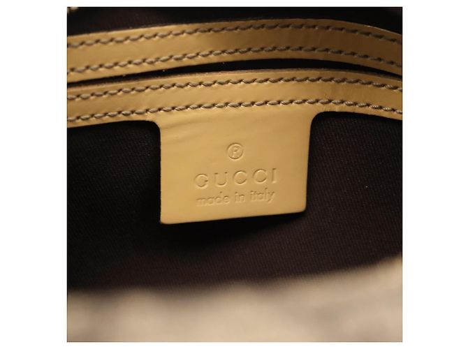 Borsa a tracolla GUCCI GG Supreme PVC Beige Gold 201447 Auth ep16201 D'oro - vista 22