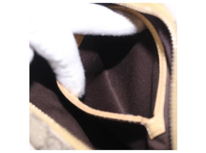 Borsa a tracolla GUCCI GG Supreme PVC Beige Gold 201447 Auth ep16201 D'oro - vista 25