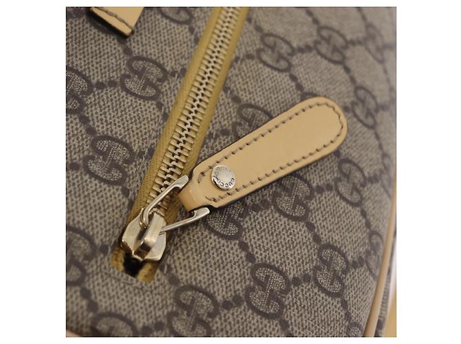 Borsa a tracolla GUCCI GG Supreme PVC Beige Gold 201447 Auth ep16201 D'oro - vista 26