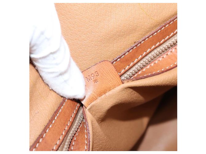 Céline CELINE Macadam Canvas Handtasche PVC Leather 2way Brown Gold Auth ep15962 Braun Golden - Ansicht 12